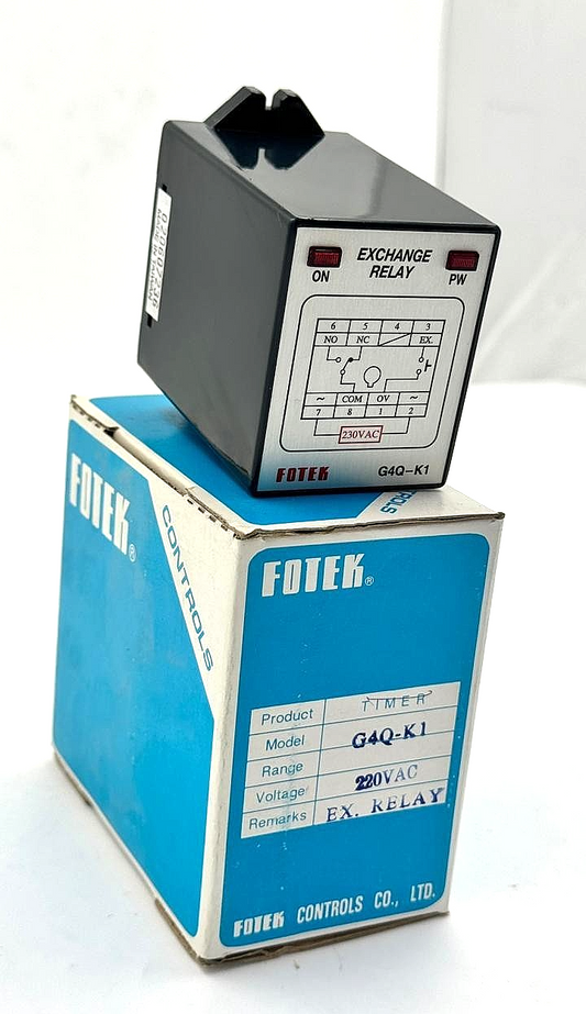 FOTEK G4QK1 Exchange Time Relay | Made in Taiwan - saleem al tamimi electric equipment trading co llc-UAE