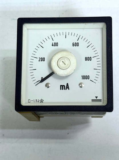 GEC Alsthom |  V72LC | Analog Meter – 01000 mA Milliamperes Current Measurement - saleem al tamimi electric equipment trading co llc-UAE