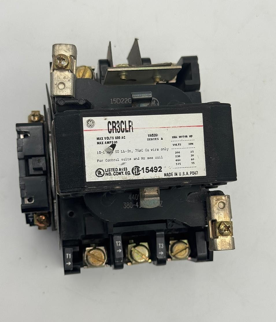 General Electric CR3CLR Motor Starter | 90A | Coil 440V | Made in usa - saleem al tamimi electric equipment trading co llc-UAE