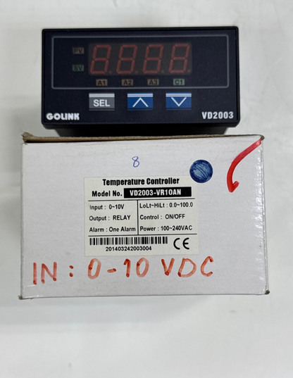 Golink VD2003VR10AN Temperature Controller | 0–10V Input | Relay Output - saleem al tamimi electric equipment trading co llc-UAE