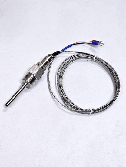 KType | Thermocouple Sensor | 6mm Probe | 50mm Length | 2m Wire | 1/2" Threaded0