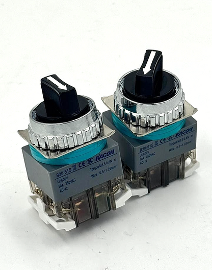 Kacon B3051S Industrial Selector Switch ( Pack of 2 Pcs ) - saleem al tamimi electric equipment trading co llc-UAE