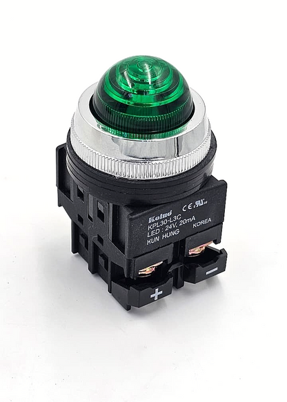 Koino KPL30L3C Green LED Indicator Light | 24V , 20mA | Made in Korea ( 1 pcs )0