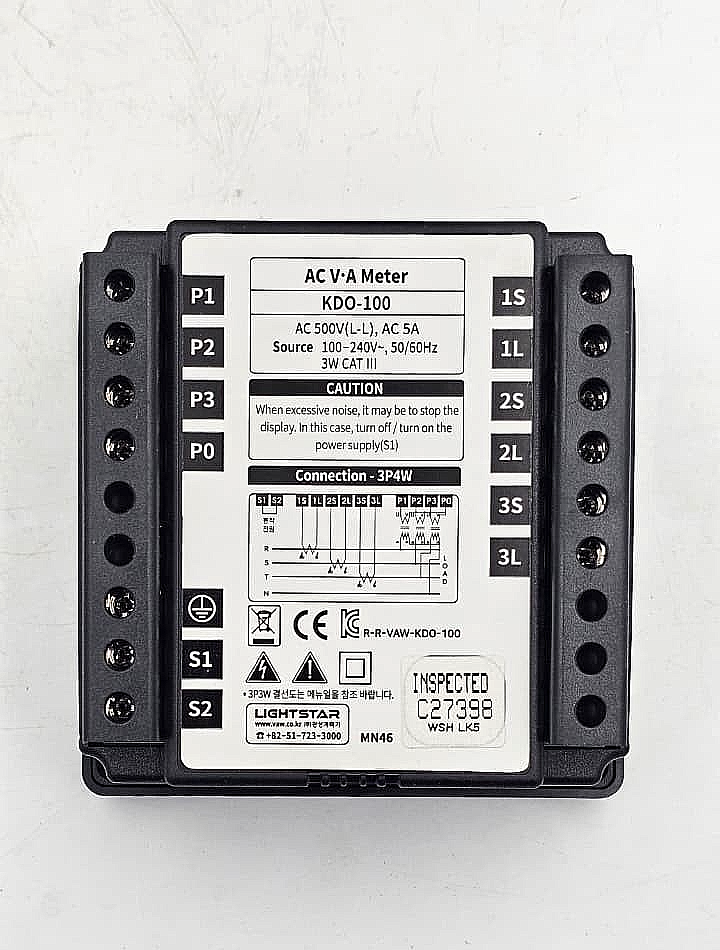 LIGHTSTAR KDO100 ThreePhase Voltage & Current Meter | 5A - saleem al tamimi electric equipment trading co llc-UAE