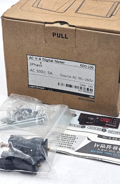 LIGHTSTAR KDO100 ThreePhase Voltage & Current Meter | 5A - saleem al tamimi electric equipment trading co llc-UAE
