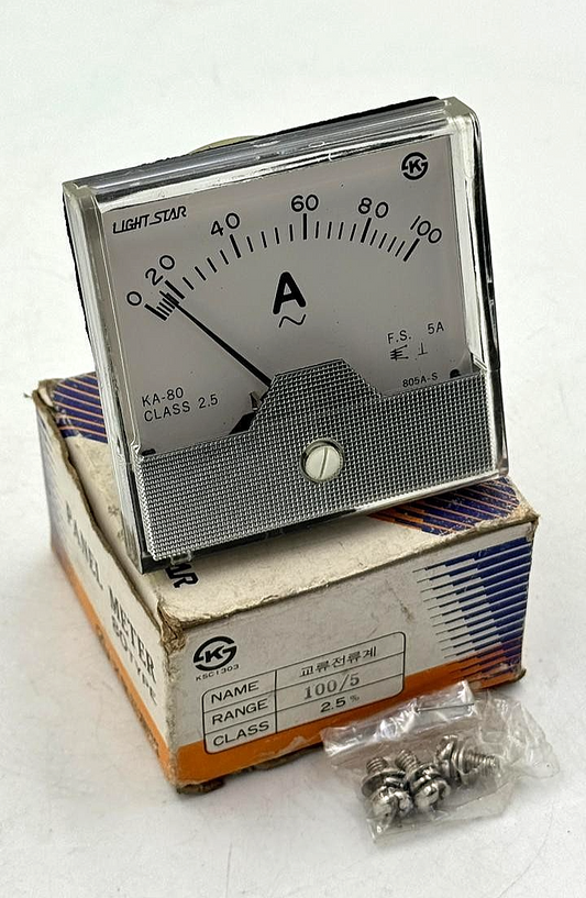 Light Star KA80 AC Analog Panel Ammeter 0100 A - saleem al tamimi electric equipment trading co llc-UAE