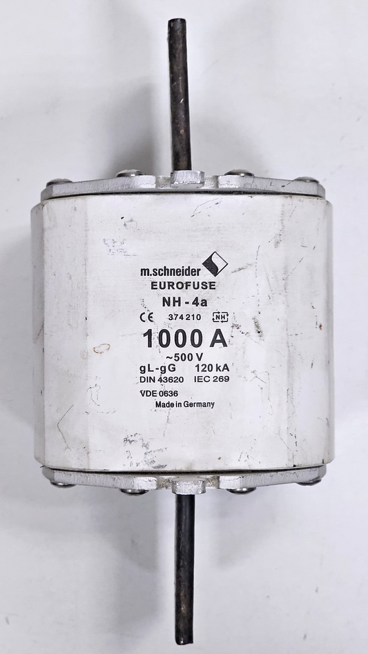 M. Schneider | NH4a | Fuse | 1000A | 374210 | German Made - saleem al tamimi electric equipment trading co llc-UAE