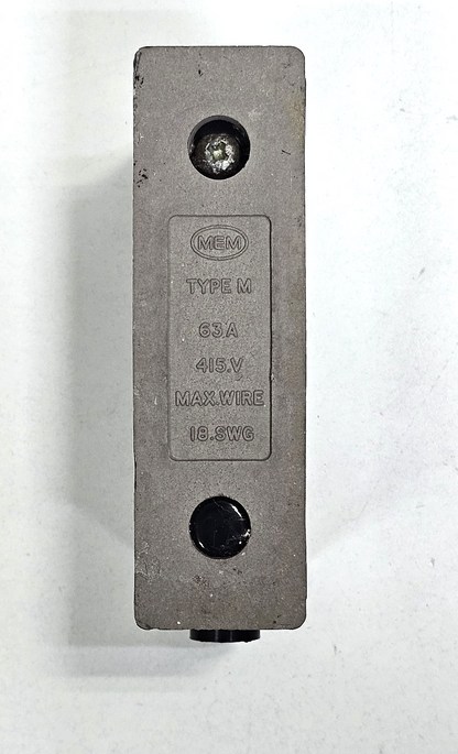 MEM | M | 63A 415V Fuse & Holder | Industrial Electrical Fuse Base - saleem al tamimi electric equipment trading co llc-UAE