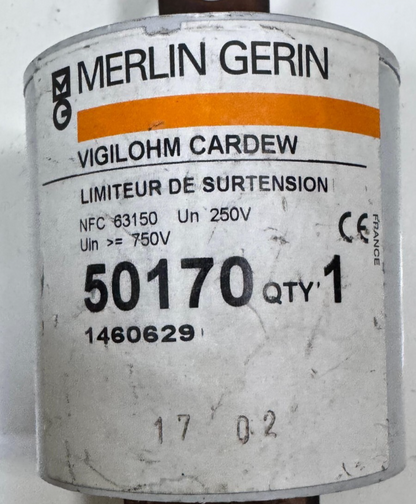 Merlin Gerin 50170 Vigilohm Surge Limiter Cardew 250V | Uin ≥ 750V | France Maid - saleem al tamimi electric equipment trading co llc-UAE