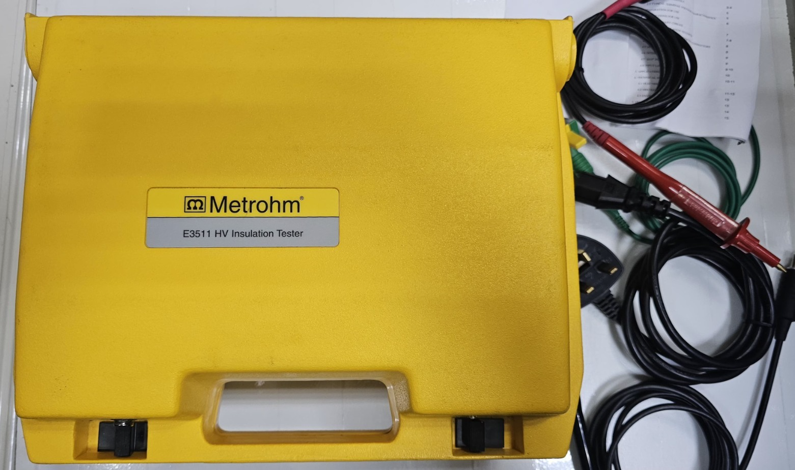 Metrohm E3511 High Voltage Insulation Tester FullSet |Made in UK |Fast Shipping - saleem al tamimi electric equipment trading co llc-UAE