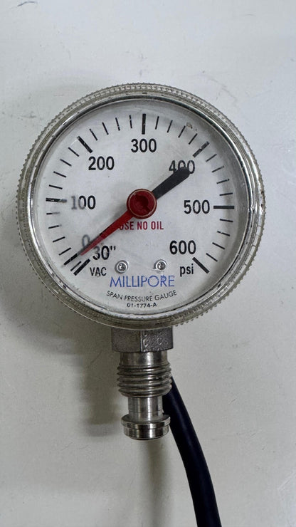 Millipore Span Pressure Gauge 011774A | 0600 PSIPressure Measurement - saleem al tamimi electric equipment trading co llc-UAE