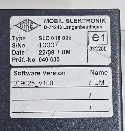 Mobil Elektronik SLC019026 Controller Module | Made in Germany - saleem al tamimi electric equipment trading co llc-UAE