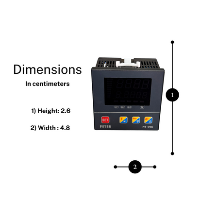 NT96RE PID  Temperature Controller NT96RE 48x96mm Dual Alarm 24V AC/DC - saleem al tamimi electric equipment trading co llc-UAE