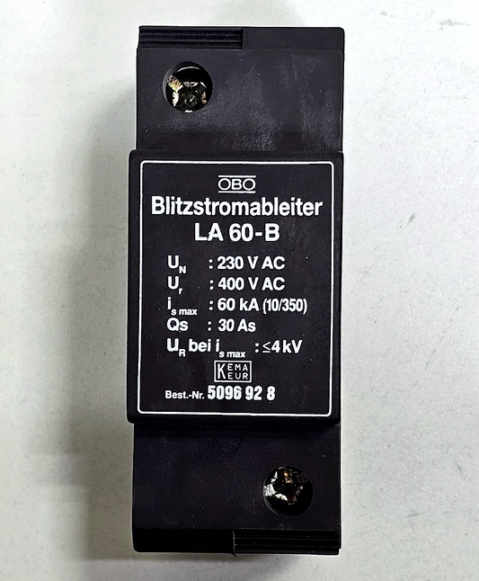 OBO Blitzstromableiter | LA 60B | Lightning Current Arrester| 230/400V AC - saleem al tamimi electric equipment trading co llc-UAE
