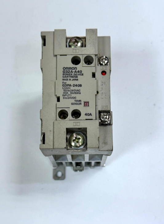 OMRON G32AA40 | Solid State Relay  | 40A | 100–240VAC Load | 5–24VDC Input - saleem al tamimi electric equipment trading co llc-UAE