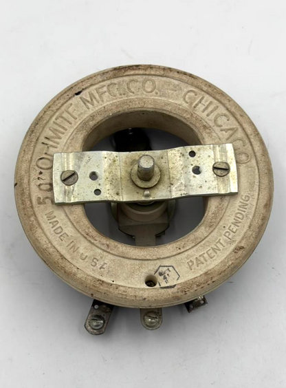 Ohmite 11711  Rheostat | 50Ω | 4.4 A | Made in USA - saleem al tamimi electric equipment trading co llc-UAE