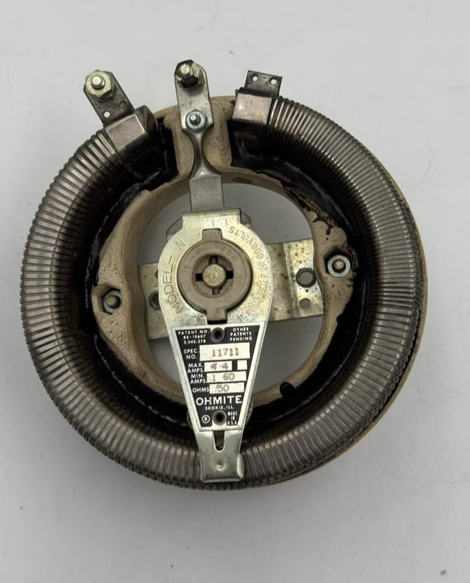 Ohmite 11711  Rheostat | 50Ω | 4.4 A | Made in USA - saleem al tamimi electric equipment trading co llc-UAE