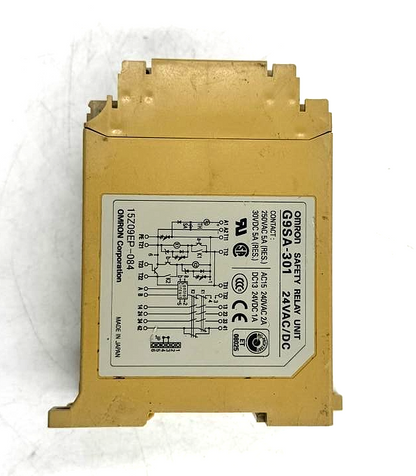Omron G9SA301 Safety Relay Unit | 24VAC/DC | Made in Japan - saleem al tamimi electric equipment trading co llc-UAE