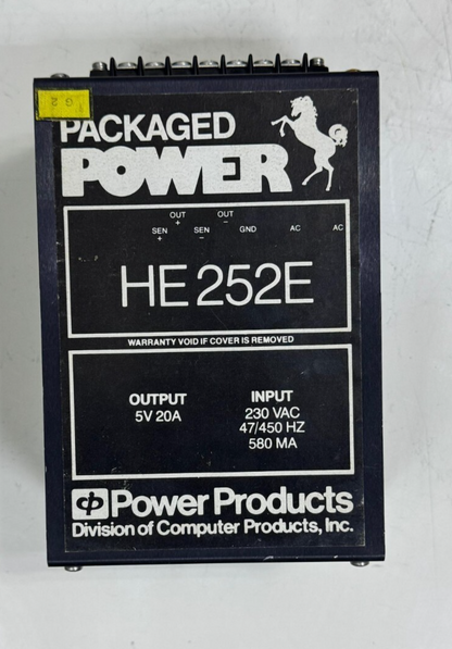 Packaged Power HE 252E Power Supply Module – 5V 20A Output – 230V AC Input - saleem al tamimi electric equipment trading co llc-UAE
