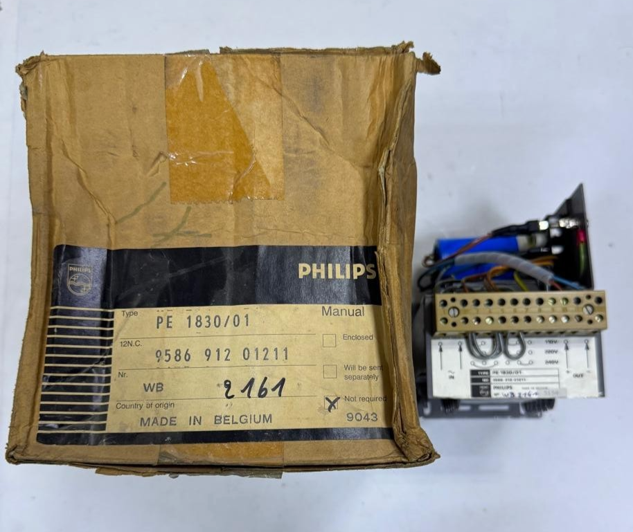 Philips PE 1830/01 Electronic Transformer | In 110240 VAC, Out 24 VDC | Belgium - saleem al tamimi electric equipment trading co llc-UAE