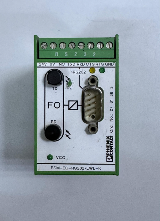 Phoenix Contact PSMEGRS232/LWLK | Interface Converter | 24V DC - saleem al tamimi electric equipment trading co llc-UAE