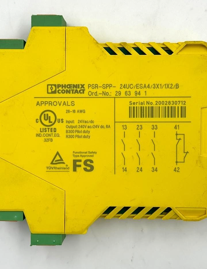 Phoenix Contact PSRSPP24UC/ESA4/3X1/1X2/B Safety Relay - saleem al tamimi electric equipment trading co llc-UAE