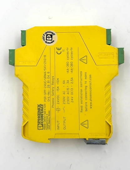 Phoenix Contact PSRSPP24UC/URM4/5X1/2X2/B Safety Relay Module - saleem al tamimi electric equipment trading co llc-UAE