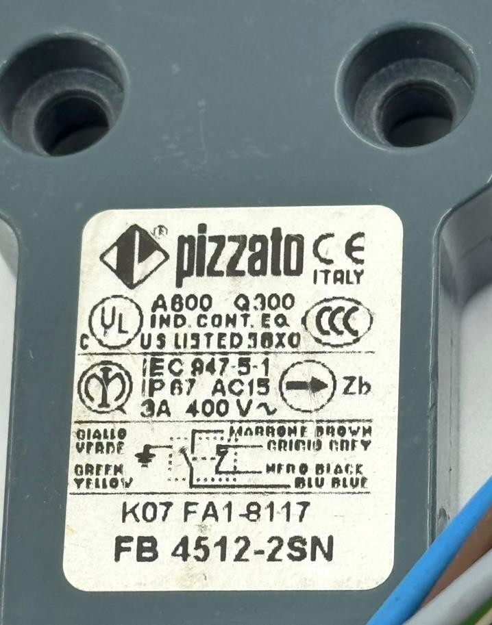 Pizzato | FB 45122SN | Prewired Position Switch |  Made in Italy - saleem al tamimi electric equipment trading co llc-UAE