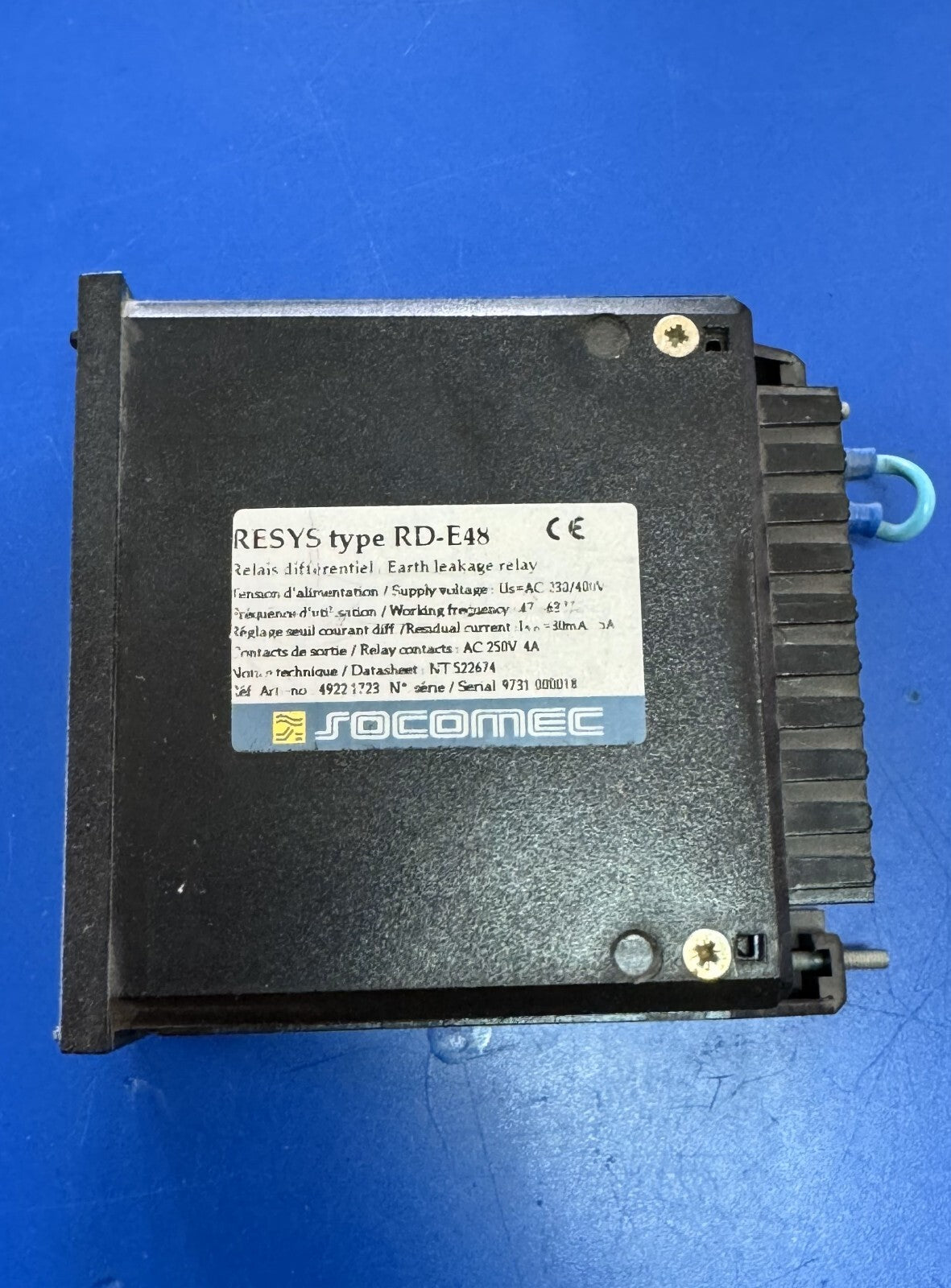 RESYS RDE48 Earth Leakage Relay – 230/400V A - saleem al tamimi electric equipment trading co llc-UAE