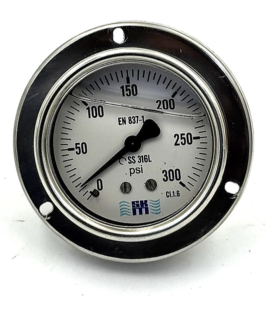 SKM 63GFBBLRWC0/300 Pressure Gauge | 0300 PSI - saleem al tamimi electric equipment trading co llc-UAE
