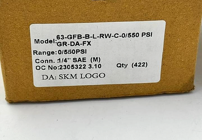 SKM 63GFBBLRWC0/550 Pressure Gauge | 0550 PSI - saleem al tamimi electric equipment trading co llc-UAE