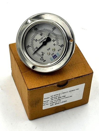 SKM 63GFBBLRWC30/800 Pressure Gauge | 30800 PSI - saleem al tamimi electric equipment trading co llc-UAE
