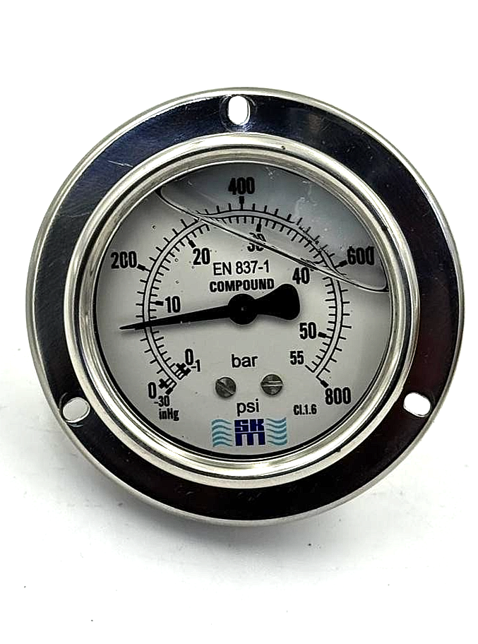 SKM 63GFBBLRWC30/800 Pressure Gauge | 30800 PSI - saleem al tamimi electric equipment trading co llc-UAE