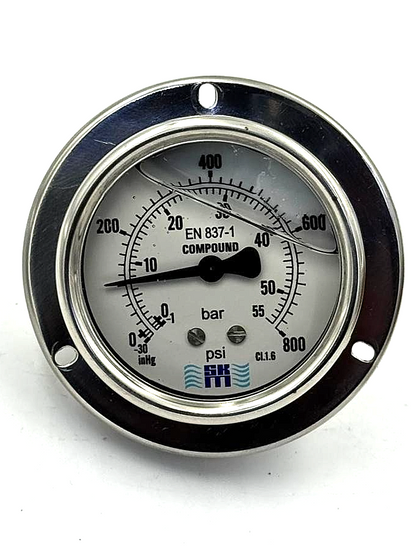 SKM 63GFBBLRWC30/800 Pressure Gauge | 30800 PSI - saleem al tamimi electric equipment trading co llc-UAE