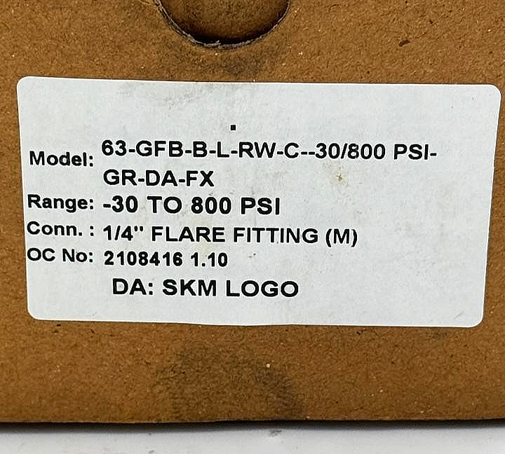 SKM 63GFBBLRWC30/800 Pressure Gauge | 30800 PSI4