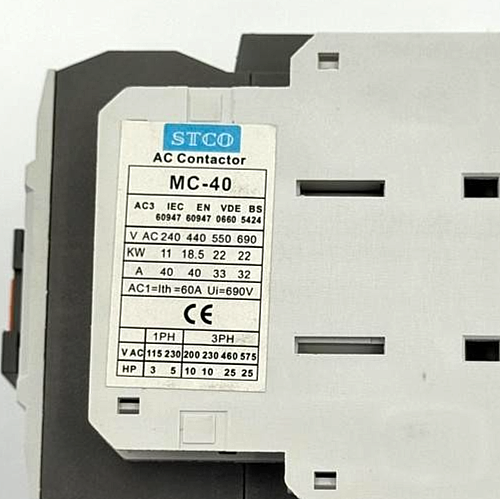 STCO MC 40 AC Contactor 400V - saleem al tamimi electric equipment trading co llc-UAE