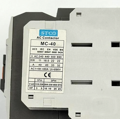 STCO MC 40 AC Contactor 400V - saleem al tamimi electric equipment trading co llc-UAE