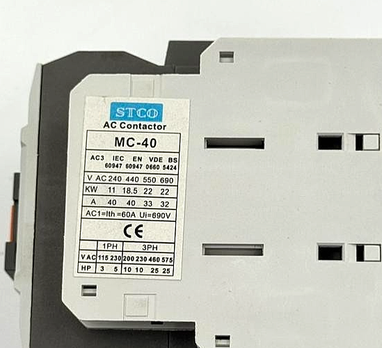STCO MC 40 AC Contactor AC 220 V - saleem al tamimi electric equipment trading co llc-UAE