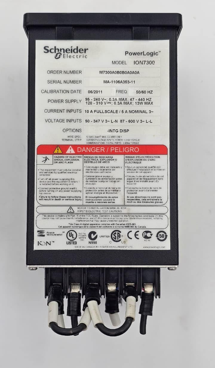 Schneider Electric | Power Logic ION7300 | Power Meter | Made in Canada (1 pcs ) - saleem al tamimi electric equipment trading co llc-UAE