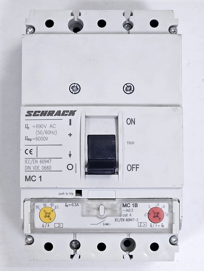 Schrack | MC1B | Moulded Case Circuit Breaker (MCCB) | 63A - saleem al tamimi electric equipment trading co llc-UAE