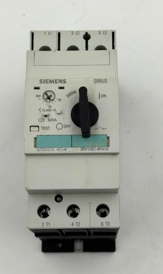 Siemens 3RV10314FA10 Motor Protection Circuit Breaker 40A | Made in Germany - saleem al tamimi electric equipment trading co llc-UAE