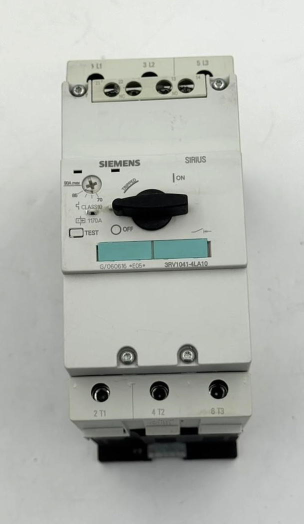 Siemens 3RV10414LA10 motor protection circuit breaker.| 90A | Made in Germany1