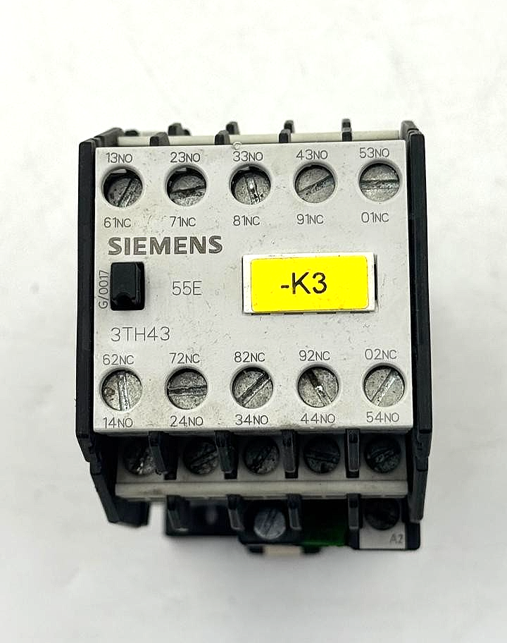Siemens 3TH43550B Auxiliary Contactor Relay | Made in Germany - saleem al tamimi electric equipment trading co llc-UAE