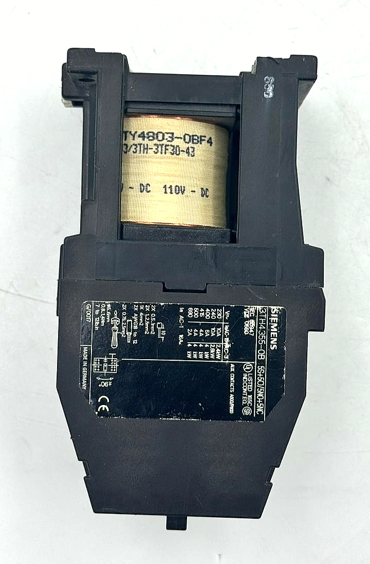 Siemens 3TH43550B Auxiliary Contactor Relay | Made in Germany - saleem al tamimi electric equipment trading co llc-UAE