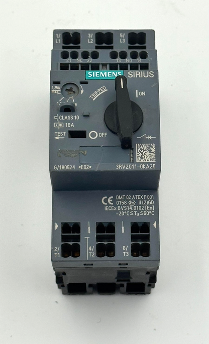 Siemens SIRIUS | 3RV20110KA25 | Motor Protection Circuit Breaker - saleem al tamimi electric equipment trading co llc-UAE