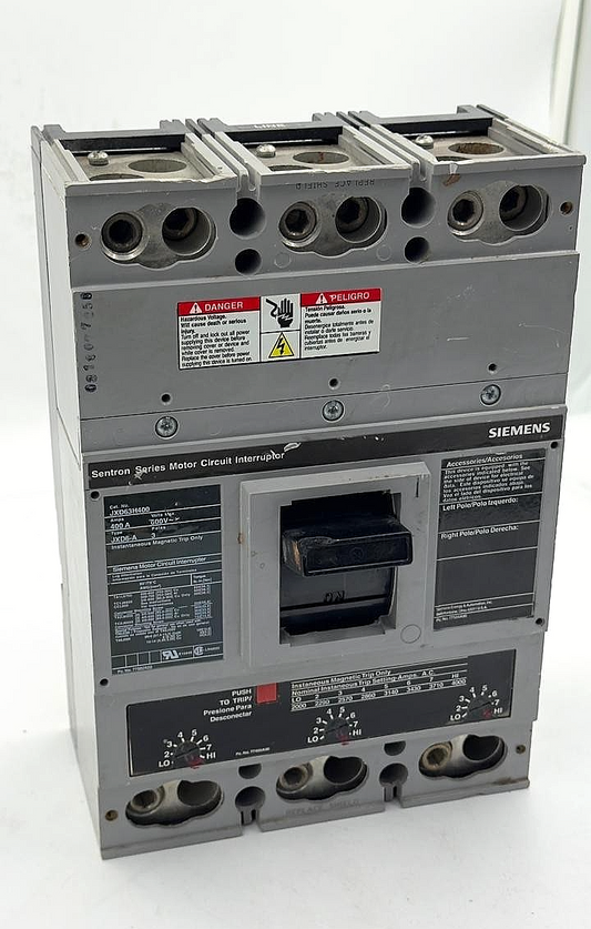 Siemens Sentron JXD63H400 Motor Circuit Interrupter | 400A 3Pole 600V - saleem al tamimi electric equipment trading co llc-UAE