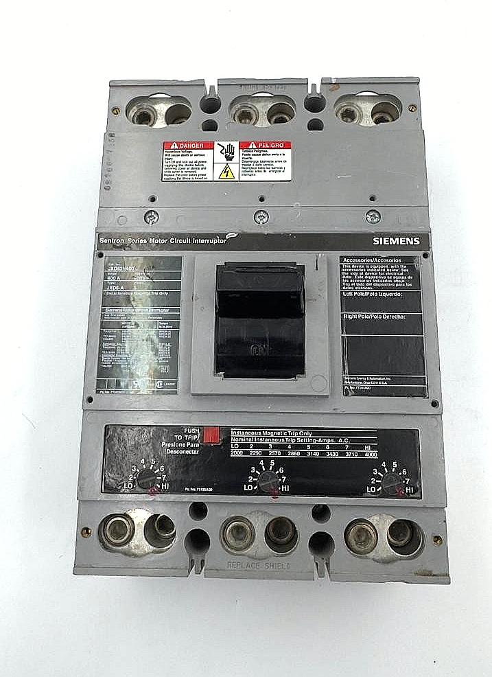 Siemens Sentron JXD63H400 Motor Circuit Interrupter | 400A 3Pole 600V - saleem al tamimi electric equipment trading co llc-UAE