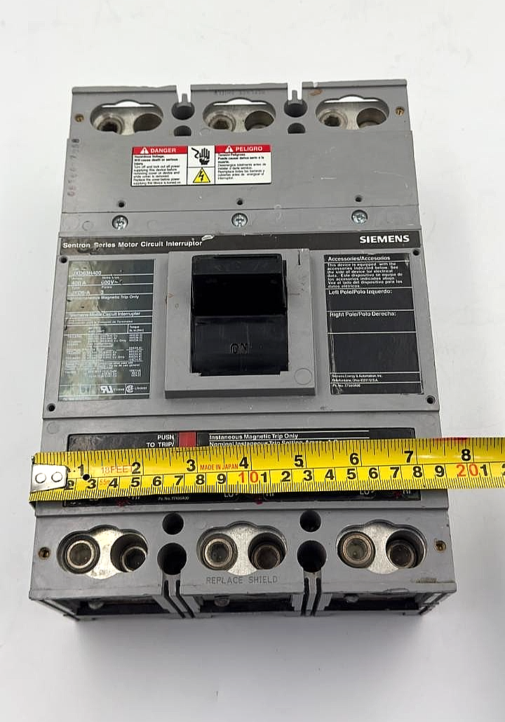 Siemens Sentron JXD63H400 Motor Circuit Interrupter | 400A 3Pole 600V - saleem al tamimi electric equipment trading co llc-UAE