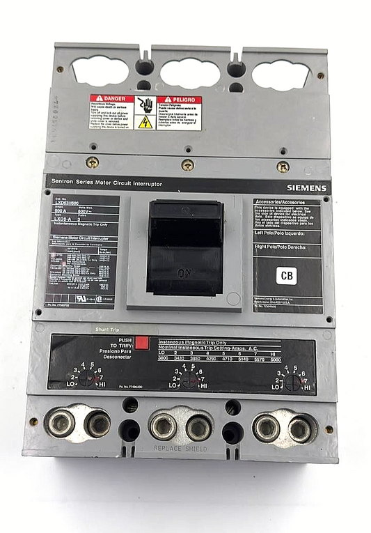 Siemens Sentron LXD63H600 Motor Circuit Interrupter | 600A | 3Pole | 600V - saleem al tamimi electric equipment trading co llc-UAE