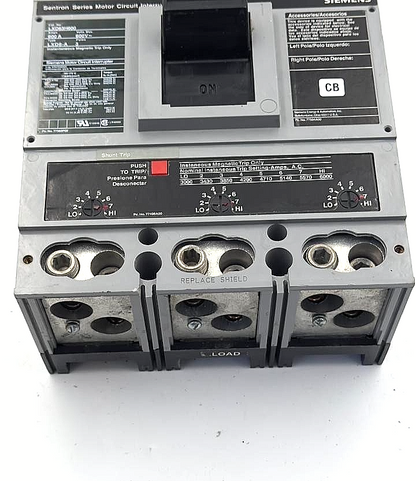 Siemens Sentron LXD63H600 Motor Circuit Interrupter | 600A | 3Pole | 600V - saleem al tamimi electric equipment trading co llc-UAE